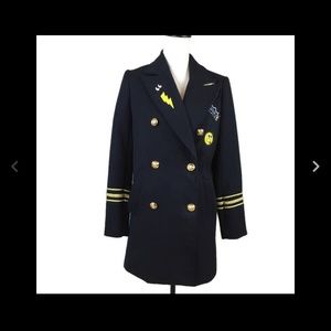 Forever 21 Women’s Navy Military Peacoat